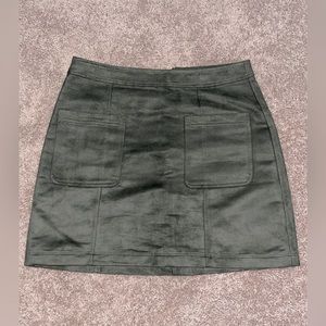 Suade Green Old Navy Skirt